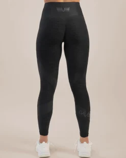 Dam Gavelo Black & Black Swirl Tights