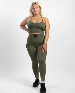 Dam Gavelo Cargo Leggings Military Green