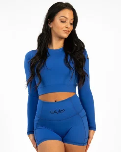 Dam Gavelo Cropped Long Sleeve Blue