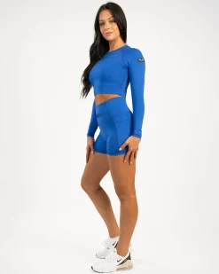 Dam Gavelo Cropped Long Sleeve Blue