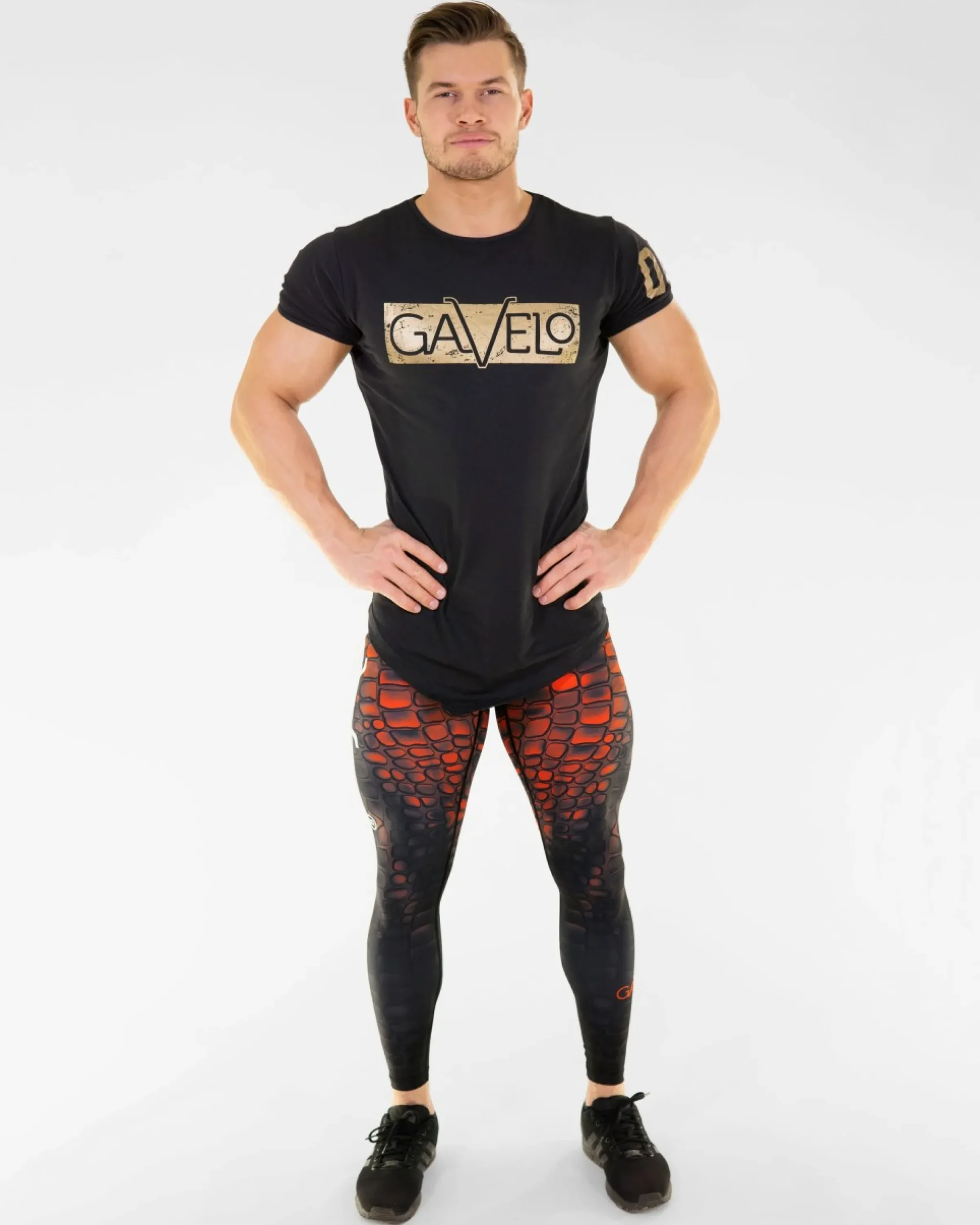 Herr Gavelo Marvellizzard Red Kompressionstights