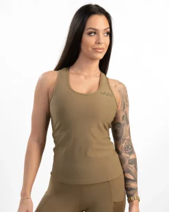 Dam Gavelo Mesh Tank Top Almond