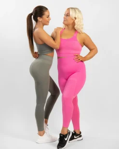 Dam Gavelo Pulse Nude Olive Grey Seamless Tights