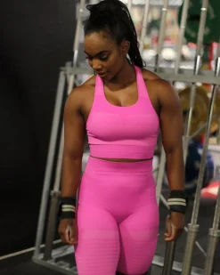 Dam Gavelo Pulse Shock Pink Seamless Tights