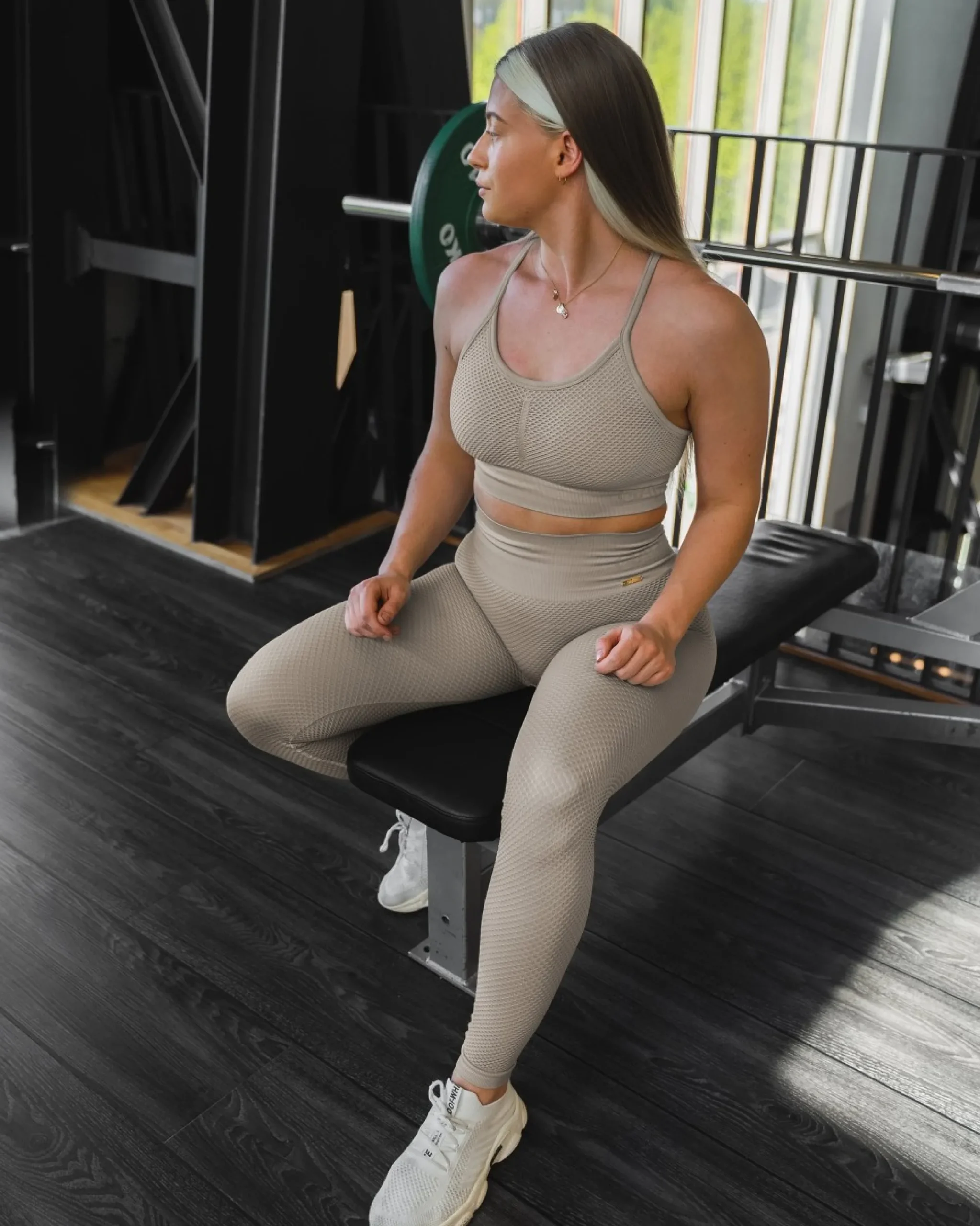 Dam Gavelo Seamless Honeycomb Beige Sport-Bh