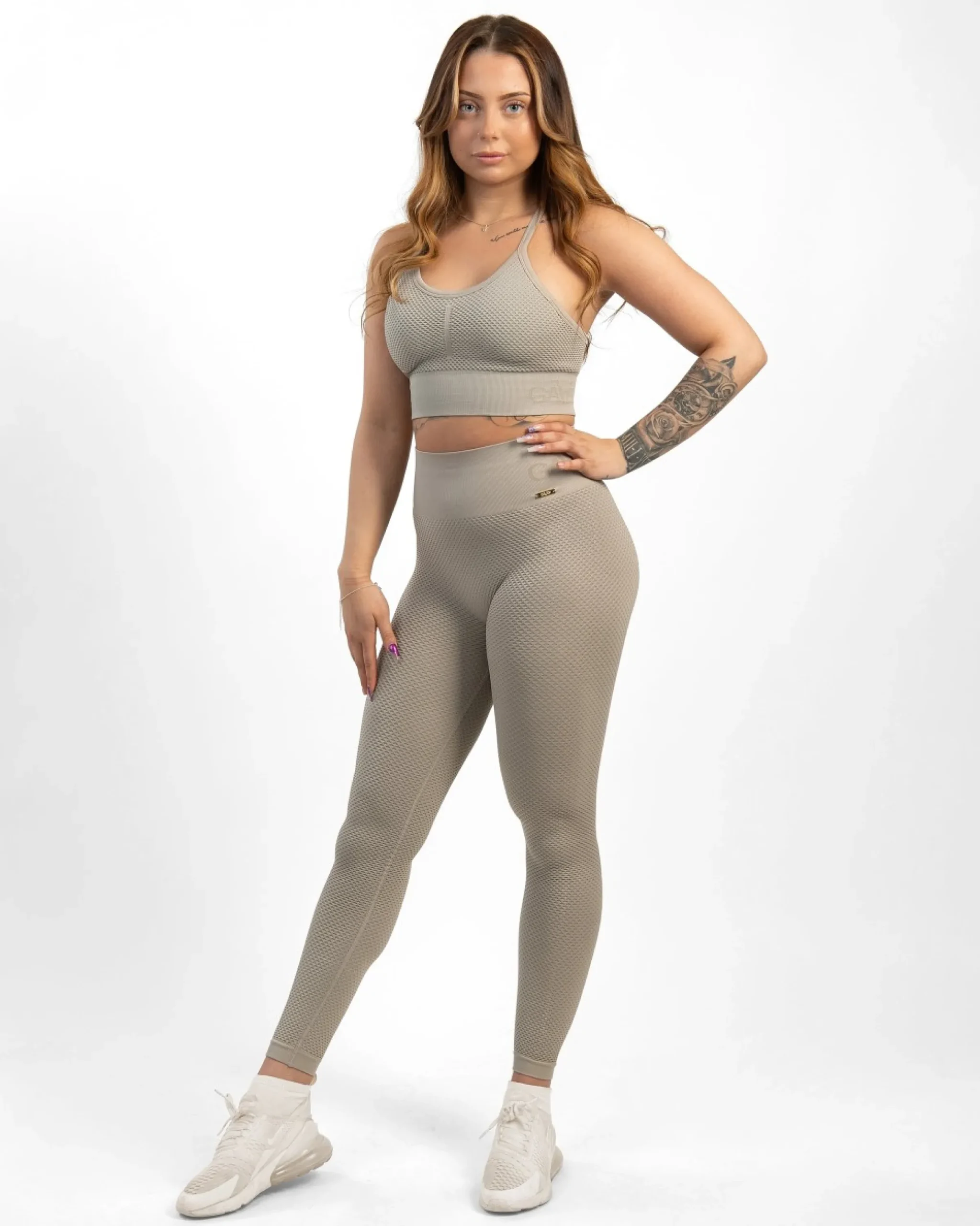 Dam Gavelo Seamless Honeycomb Beige Tights