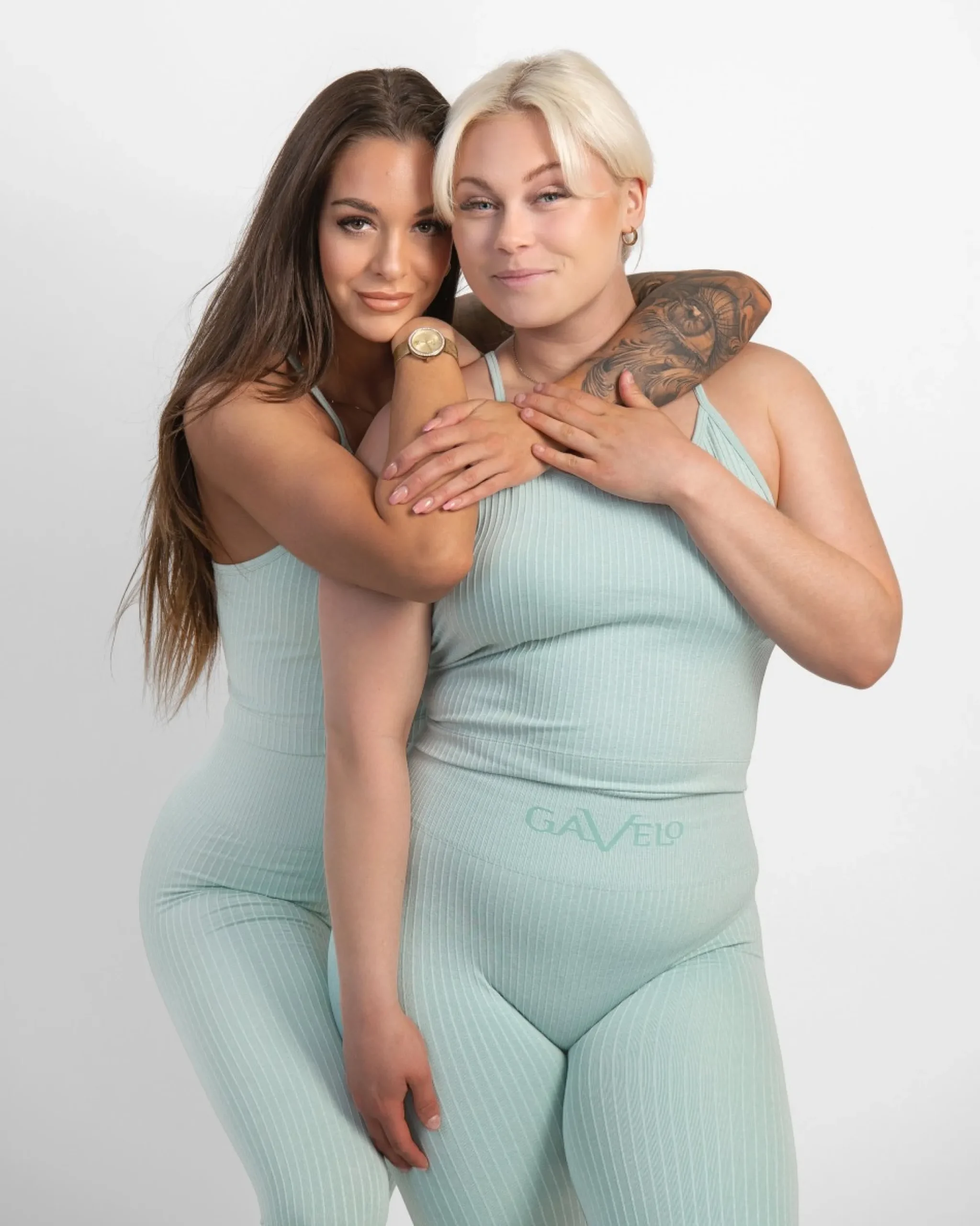 Dam Gavelo Seamless Ribbed Pistage Melange Linne