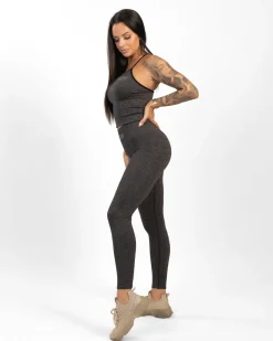 Dam Gavelo Seamless Ribbed Plum Melange Tights