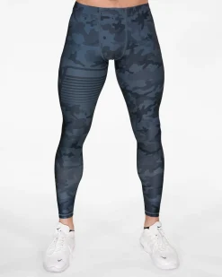 Herr Gavelo Sniper Camo Blue Kompressionstights