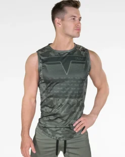 Herr Gavelo Sniper Green Sleeveless Tee