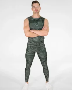 Herr Gavelo Sniper Green Sleeveless Tee