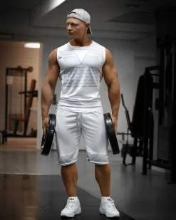 Herr Gavelo Sniper White Sleeveless Tee
