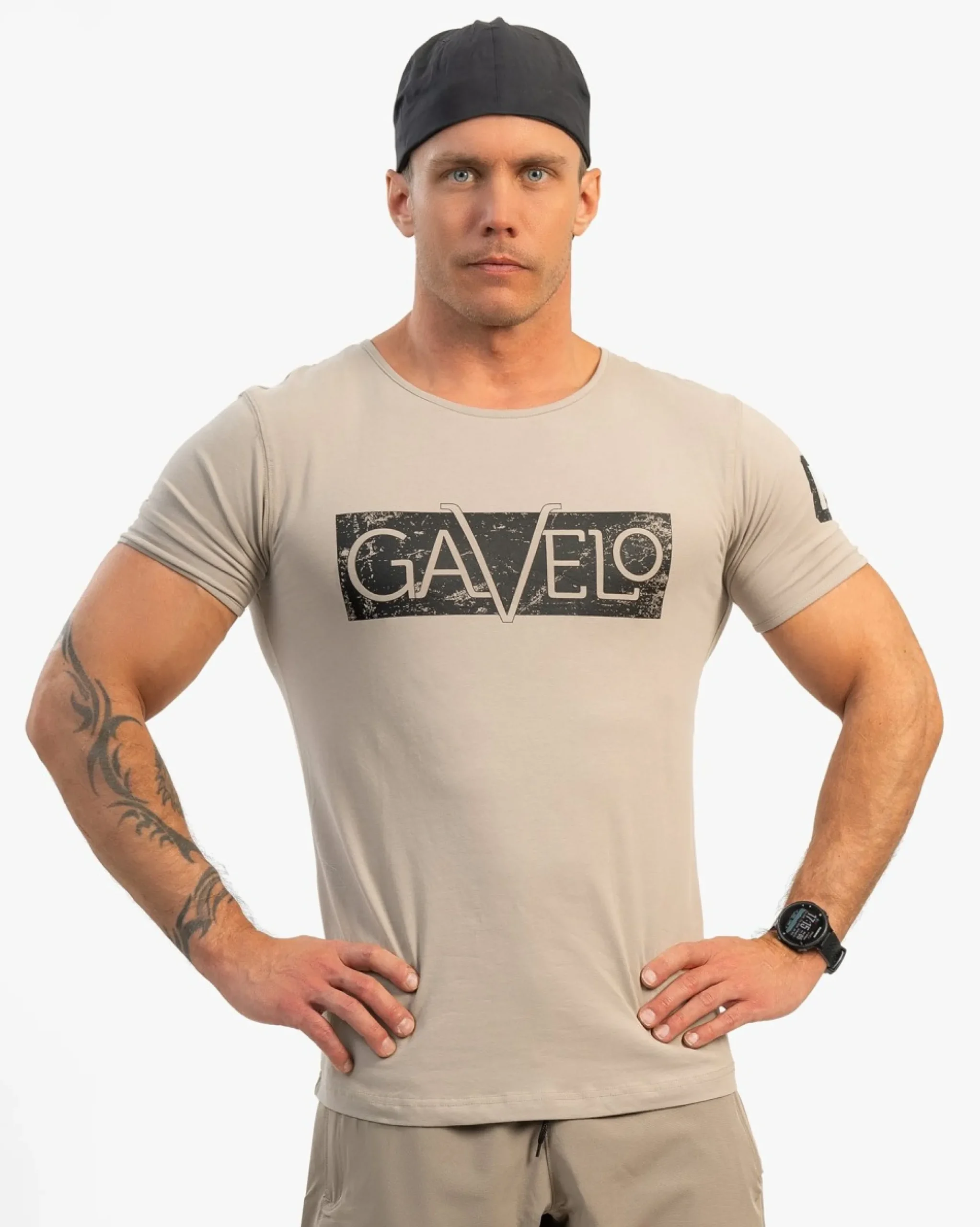 Herr Gavelo Sports Tee Beige