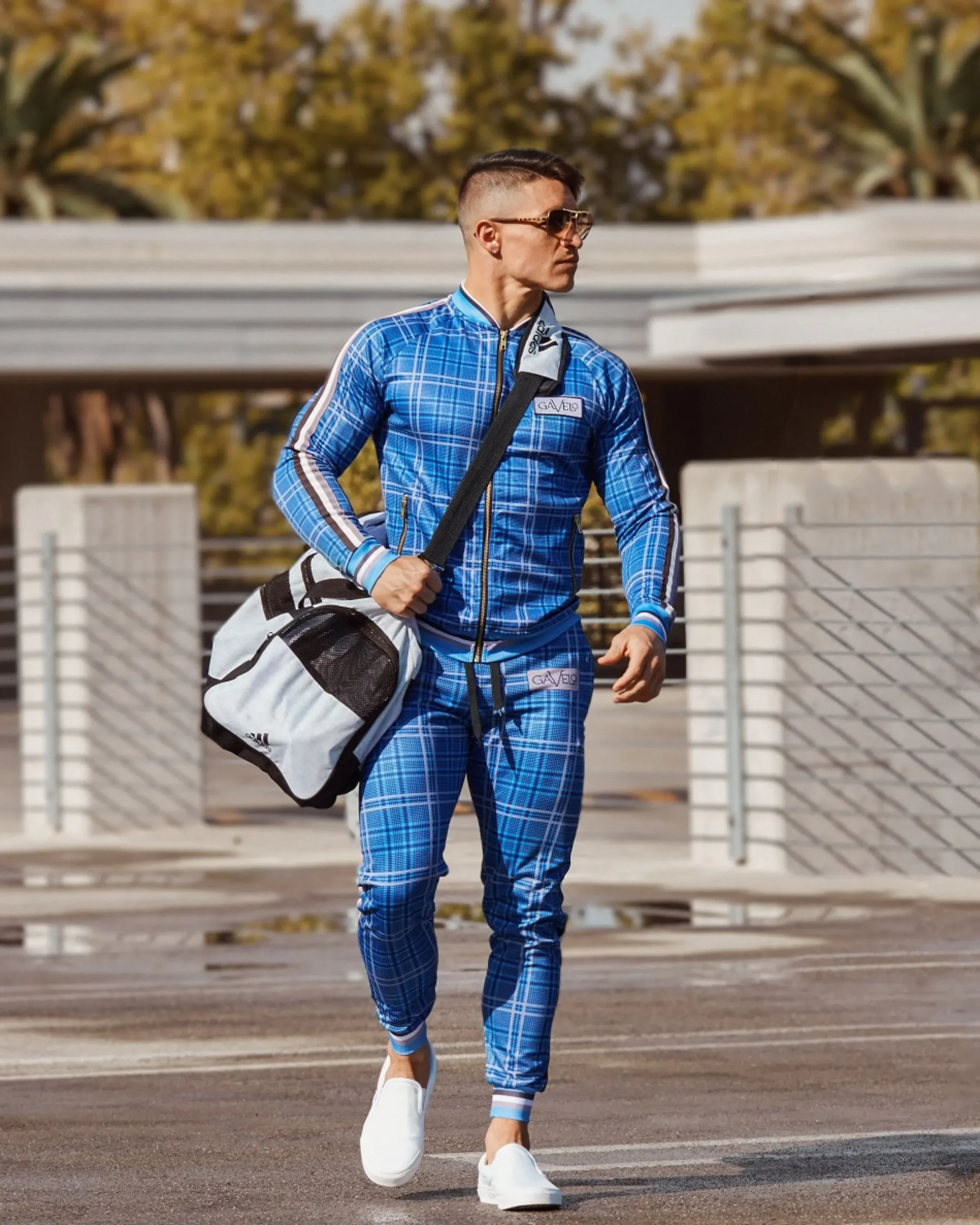 Herr Gavelo Track Jacket Brixton Blue