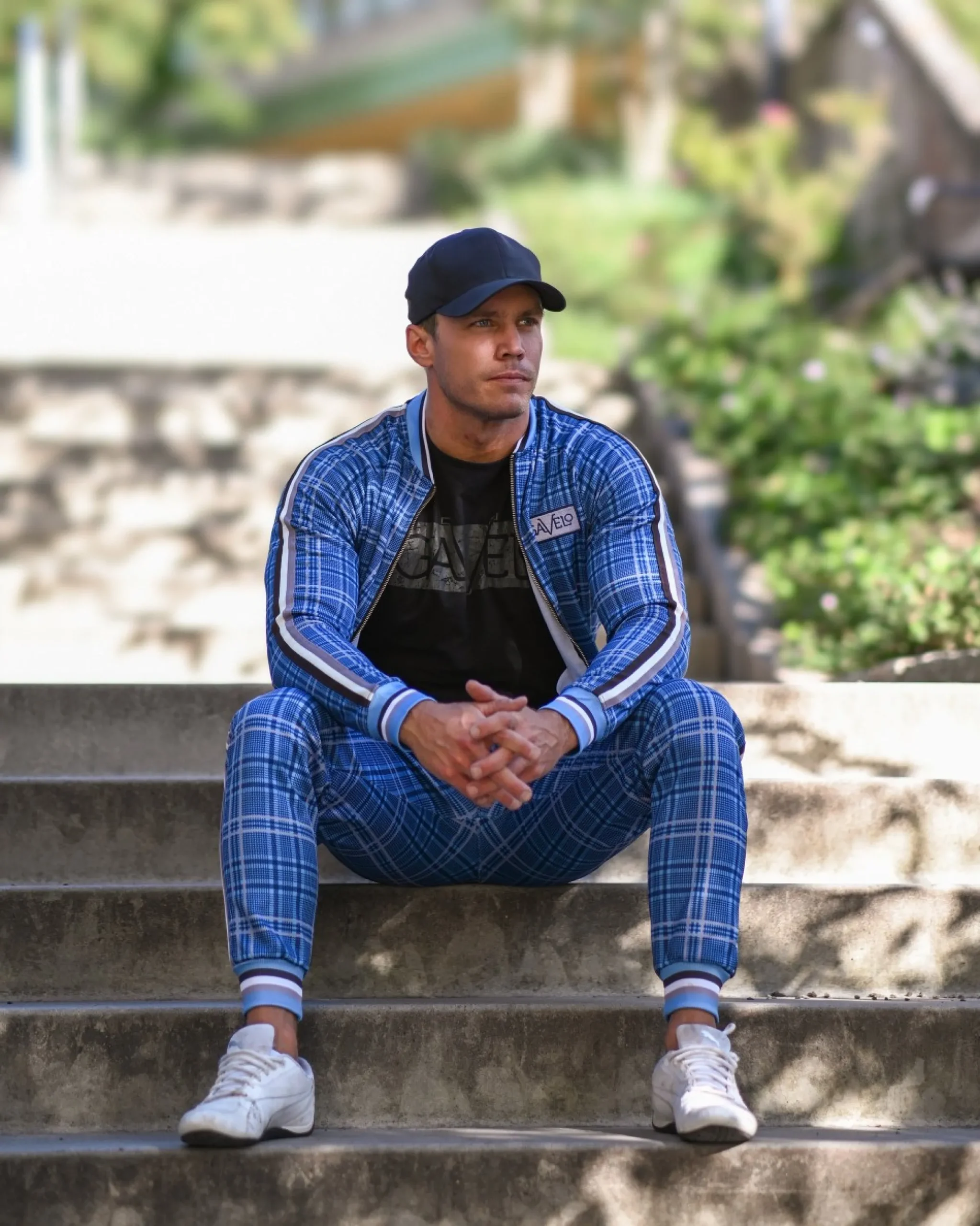 Herr Gavelo Track Jacket Brixton Blue
