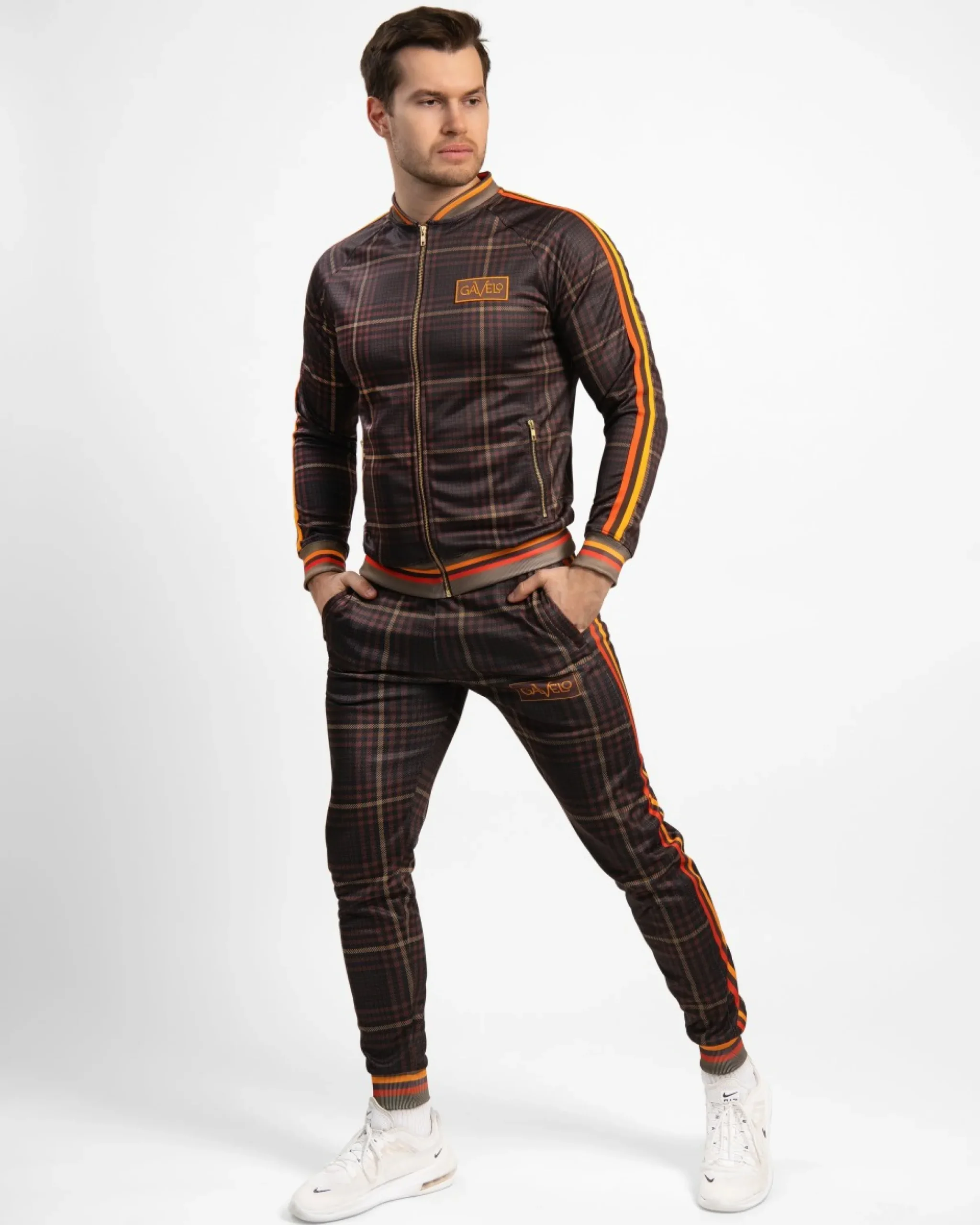 Herr Gavelo Track Pant Brixton Brown