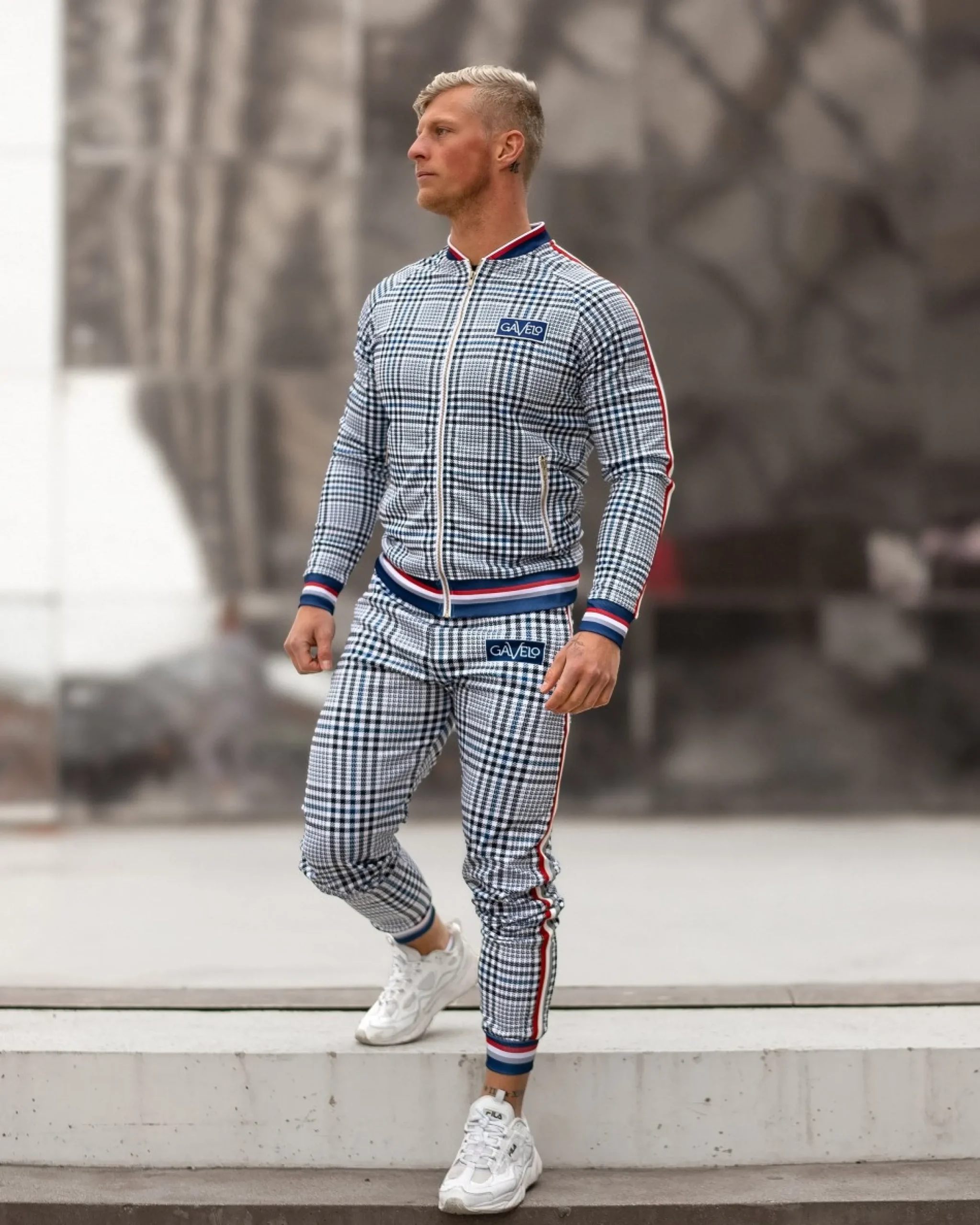 Herr Gavelo Track Pant Brixton White